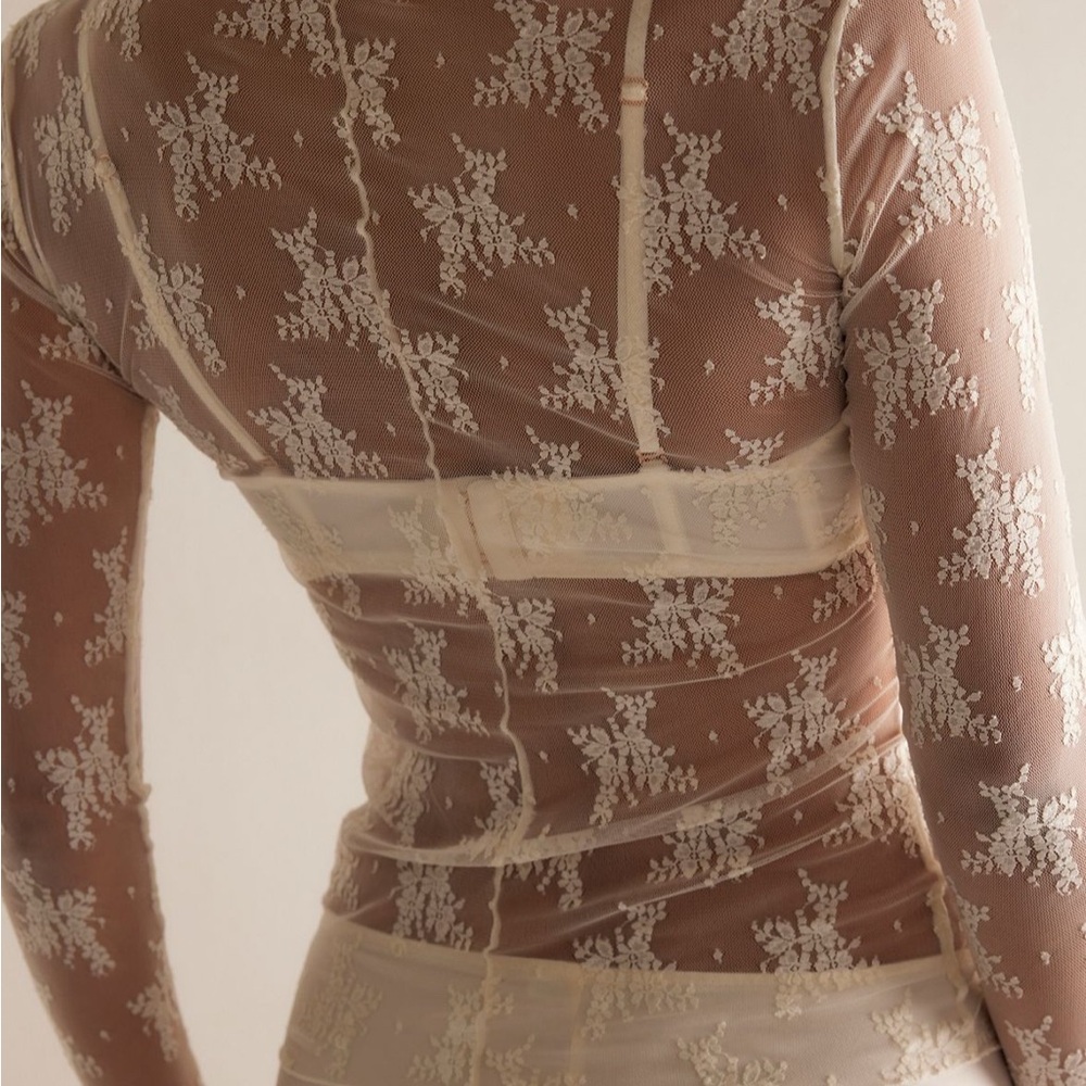 Free People Layering Top lace mesh